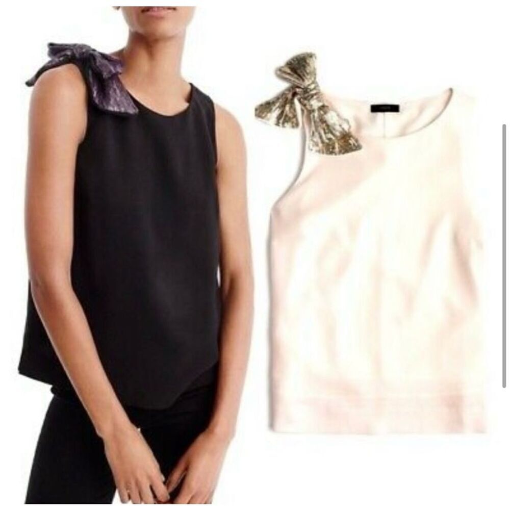 NWOT J Crew sequin bow tank, Sz 00, $98 A59